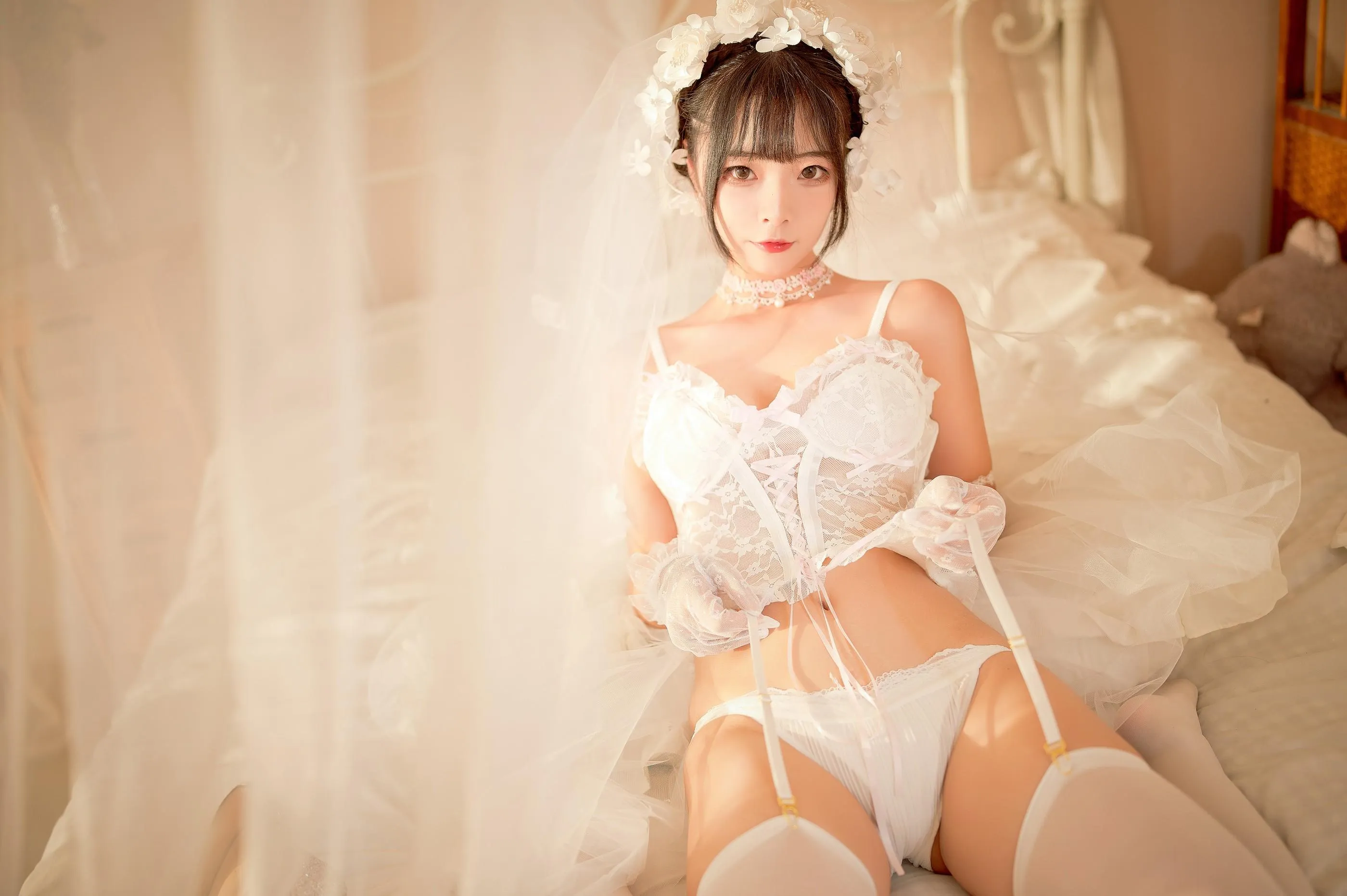 yuuhui玉汇- NO.004 纯白花嫁 [60P]插图2